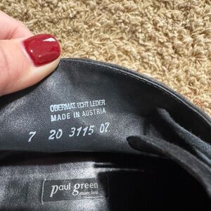 Paul Green Black Leather Footwear